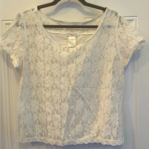 White Lace Women's Top